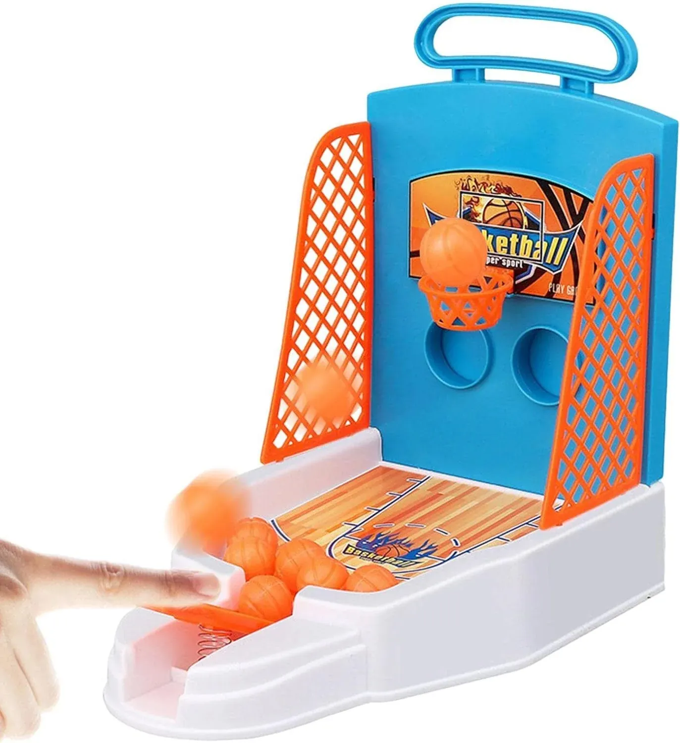 Table Basketball Shooting Game 1 Side Includes 6 Small Balls For 1-2 Plays (33005)
